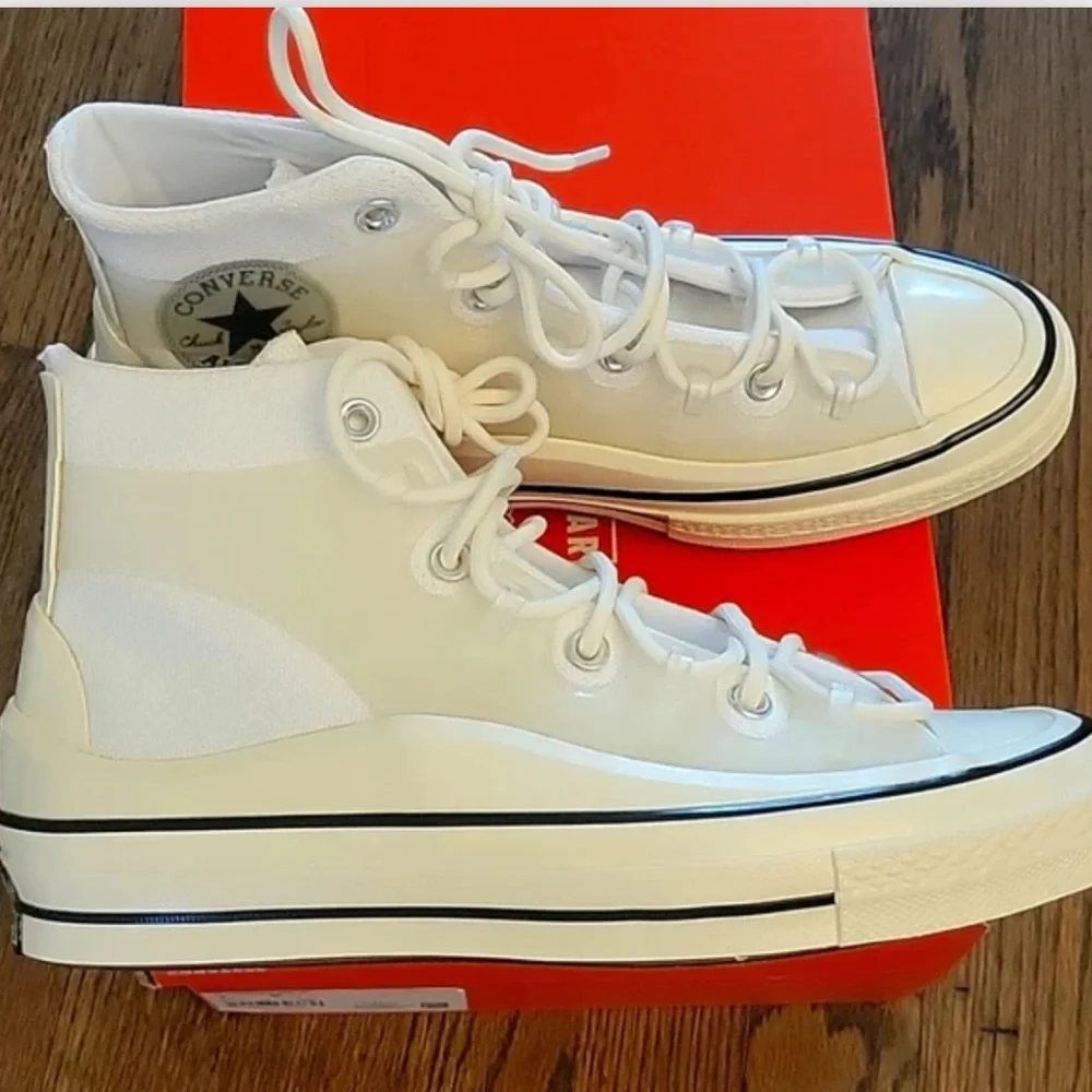 Converse Chuck 70 Utility Hi Shoes - White / Egret / Black - Picture 8 of 13